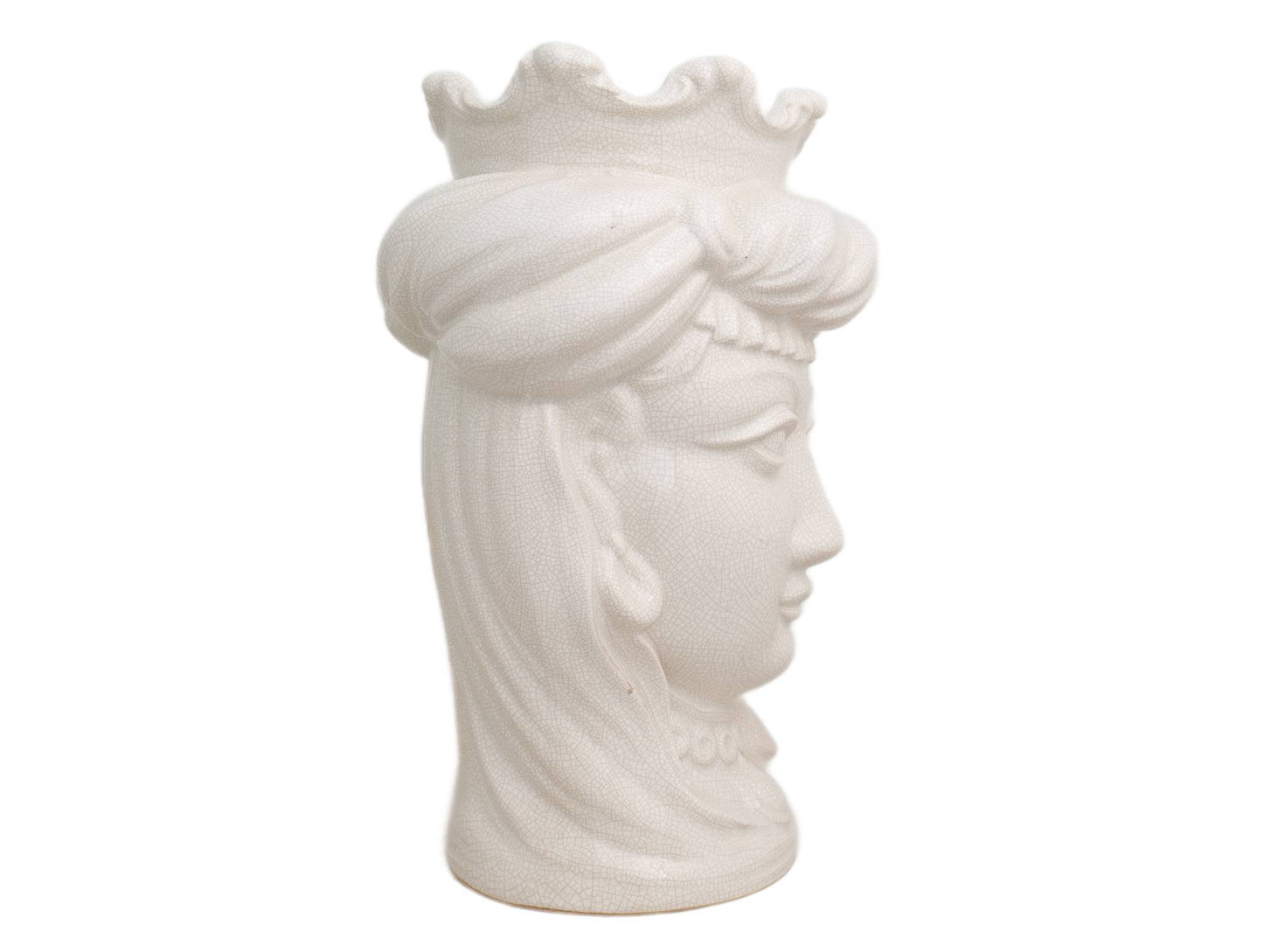 Testa di moro donna bianco lucido h cm 34