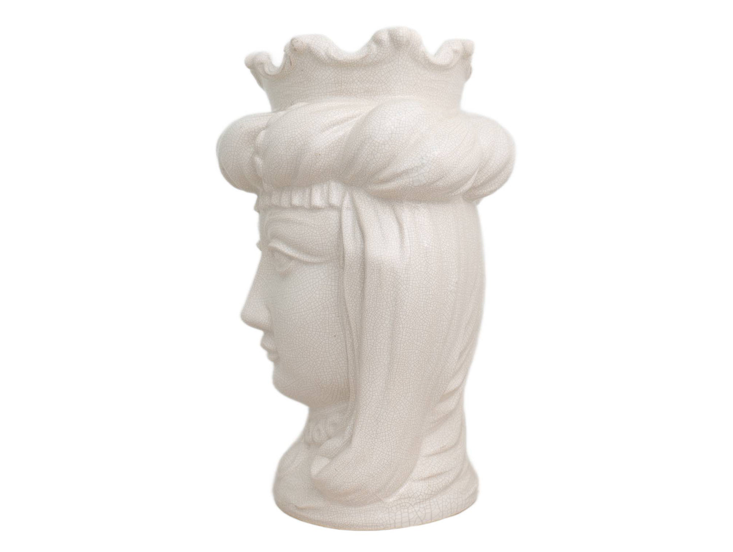 Testa di moro donna bianco lucido h cm 34