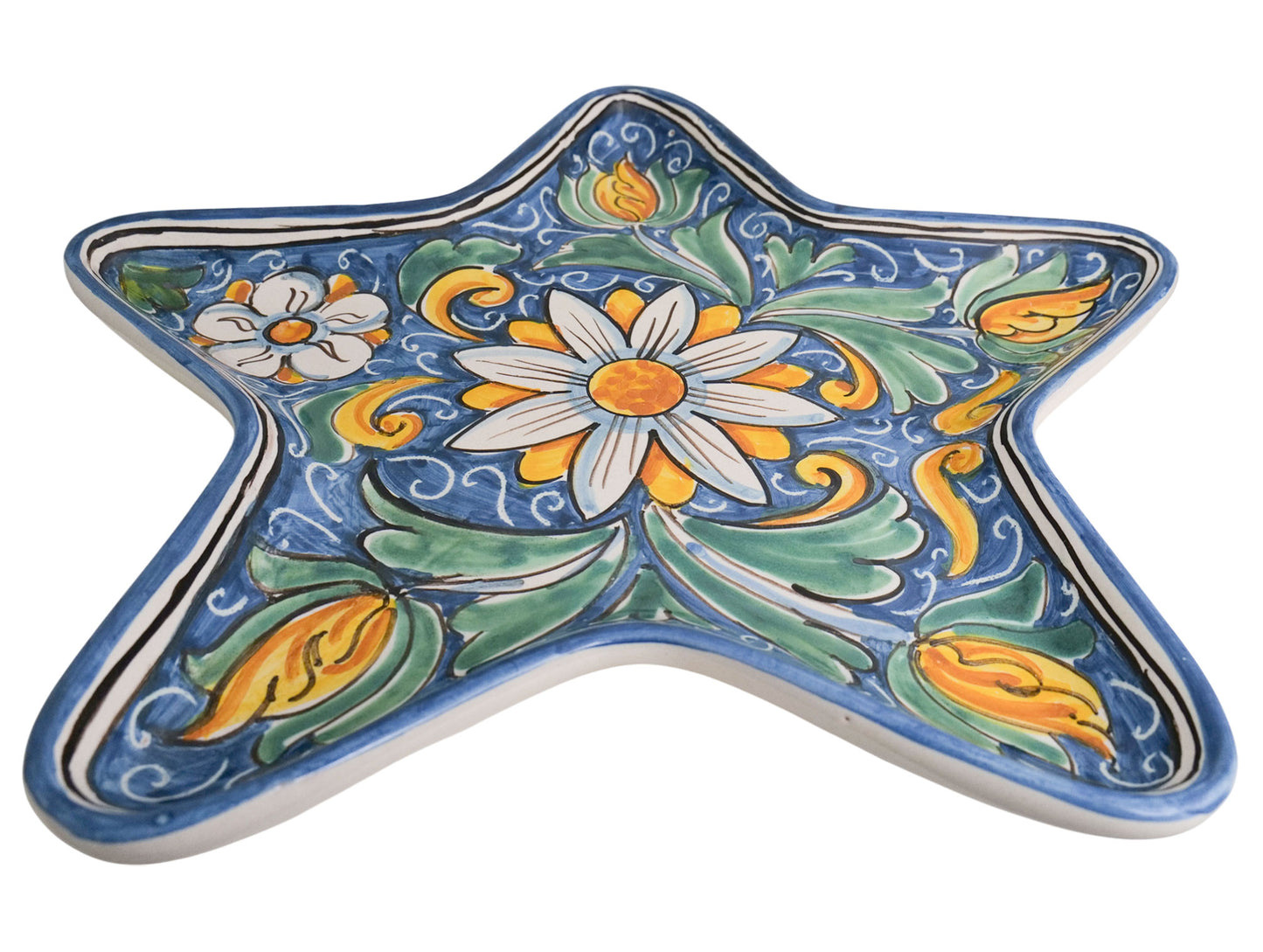 Vassoio stella decoro Margherita