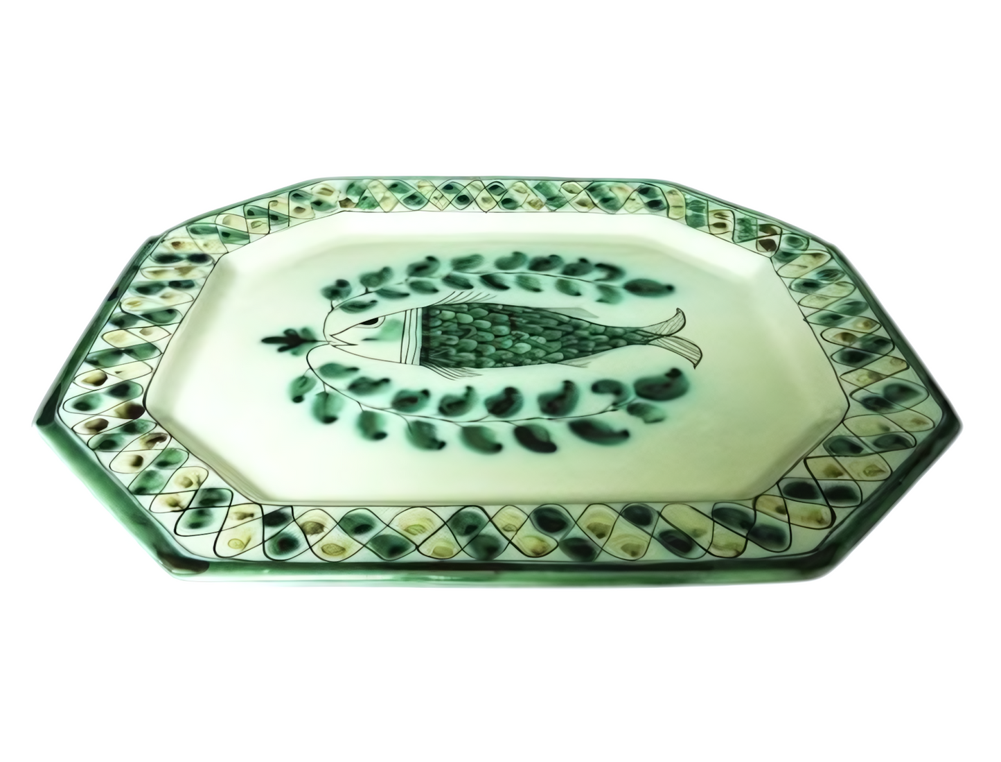 Large octagonal plate