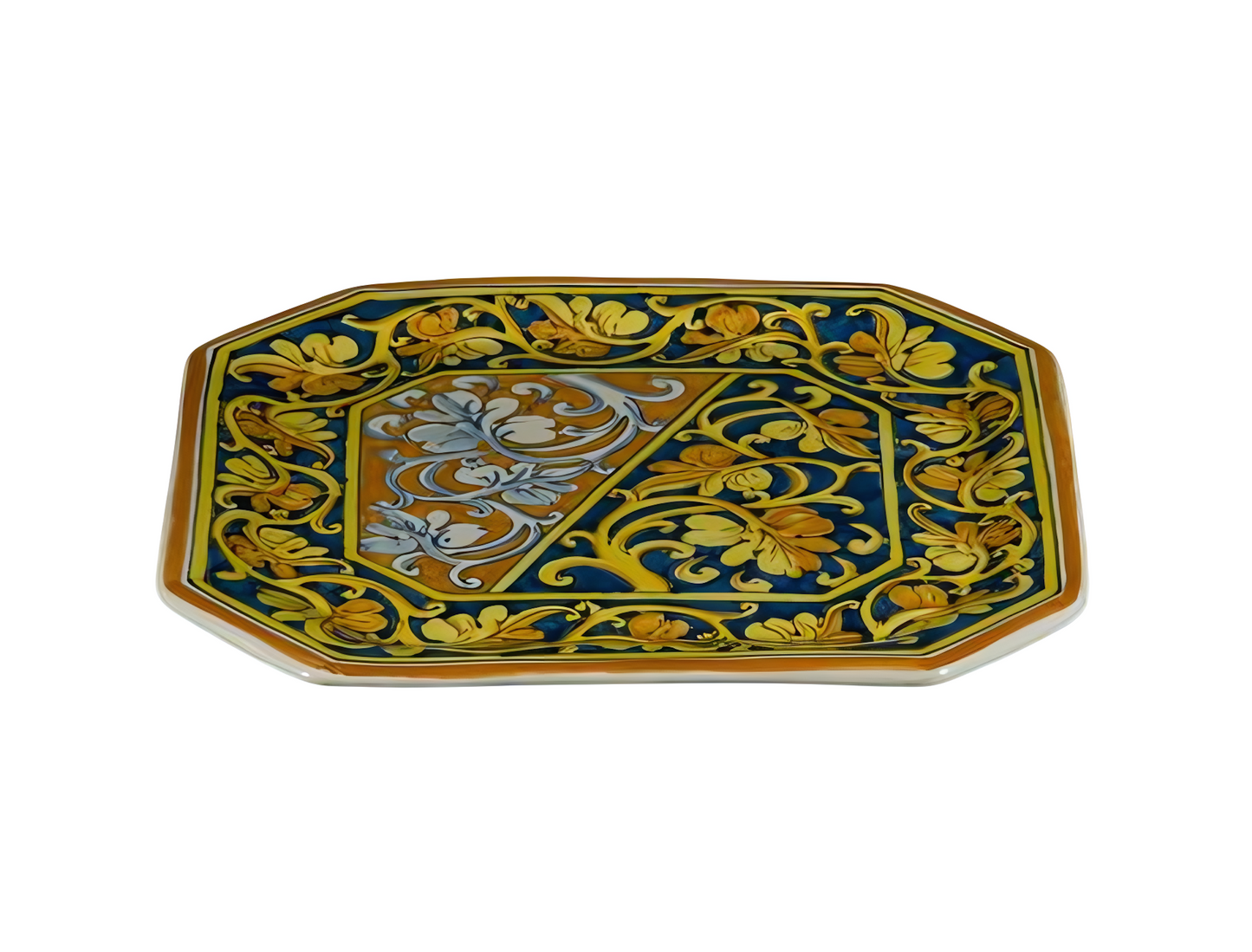Piatto ottagonale quadro