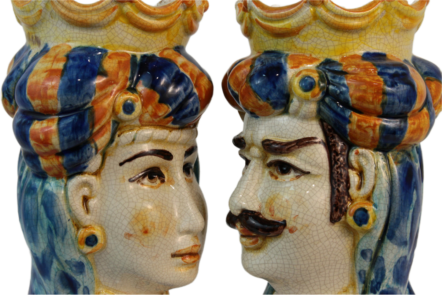 Pair of Moor's Heads h 18