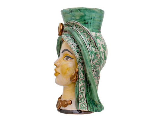Testa di moro donna  H 30 "bronzo"