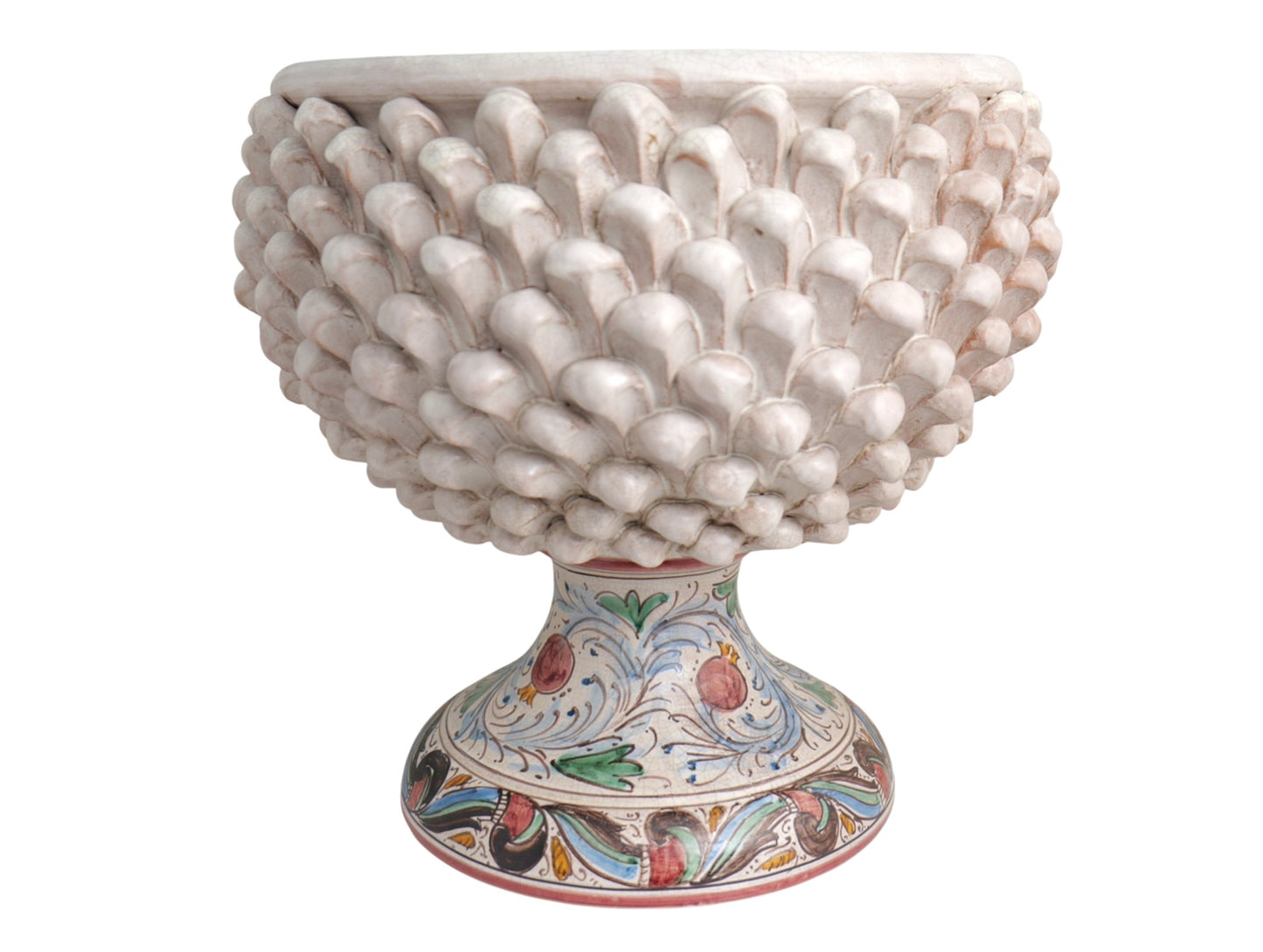 Mezzapigna grande piede decorato