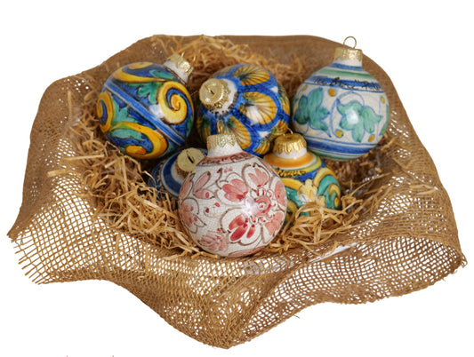 Set 6 sfere natalizie