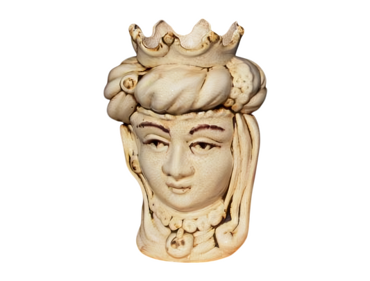 Moor's Head Woman Medium White/Rust H 25 cm