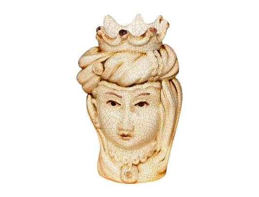 Moor's Head Woman Small White/Rust H 14 cm
