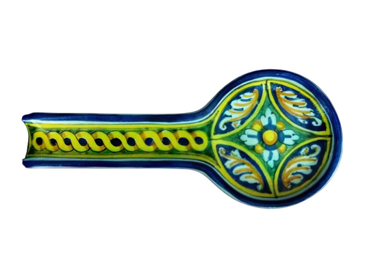 Blue "round" spoon rest