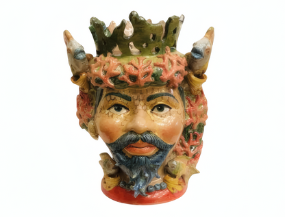 Pair of Moor's Heads "Atlantide" H 42 cm