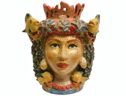 Pair of Moor's Heads "Atlantide" H 42 cm