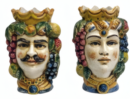 Pair of Moor's Heads H14 with fruit