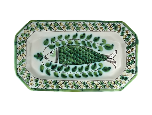 Piatto ottagonale lungo piano