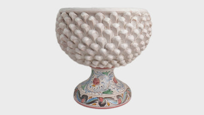 Mezzapigna grande piede decorato